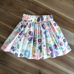 Hanna Andersson excellent condition floral cotton skirt girls 8